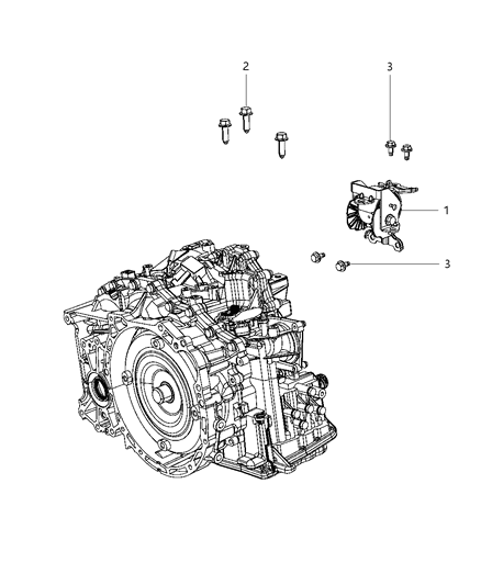 2012 Jeep Compass Mounting Support Diagram 1