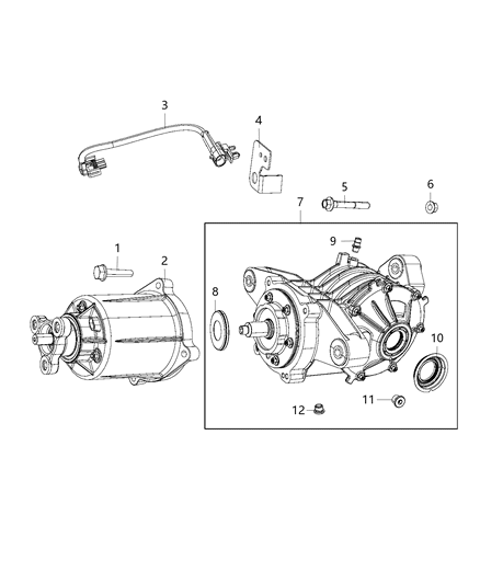 2018 Dodge Journey Axle Assembly Diagram