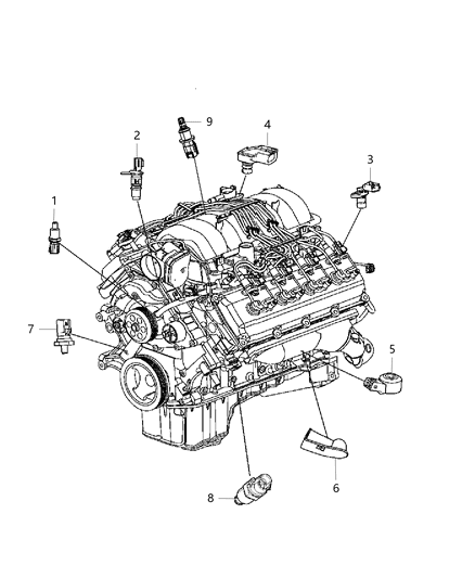 2014 Jeep Grand Cherokee Sensors, Engine Diagram 4