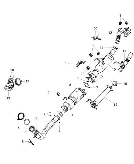 2015 Ram 3500 Exhaust System Diagram 2