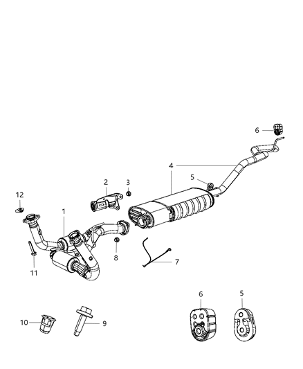 2010 Jeep Grand Cherokee Exhaust System Diagram 3