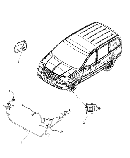 2010 Chrysler Town & Country Wiring-HEADLAMP Diagram for 68060757AA