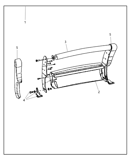 2001 Jeep Grand Cherokee Guard Kit-Grille Diagram for 82205222
