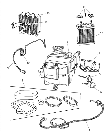 1998 Dodge Viper Wiring-Heater And A/C Diagram for 4708364
