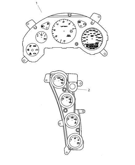 2003 Dodge Viper Bulb-Instrument Panel Diagram for 5093041AA