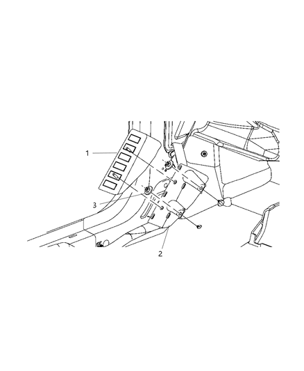 2009 Jeep Compass Support-FOOTREST Diagram for 1BS63DK2AE