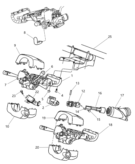 2003 Dodge Intrepid Support-Steering Column Support Diagram for 4580409AE
