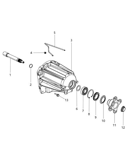 2012 Jeep Liberty Seal-Output Shaft Diagram for 52108428AB