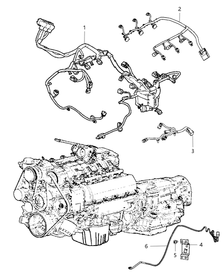 2012 Chrysler Town & Country Wiring-Engine Block Heater Diagram for 68148364AA