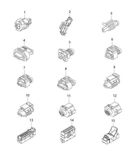 2018 Jeep Renegade Connector-Electrical Diagram for 68124751AA