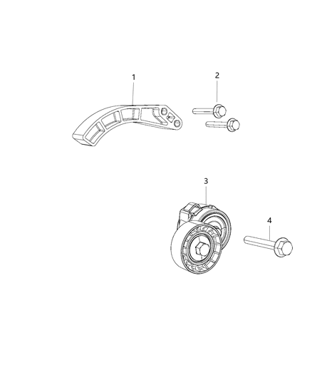 2018 Jeep Compass Pulley & Related Parts Diagram 2