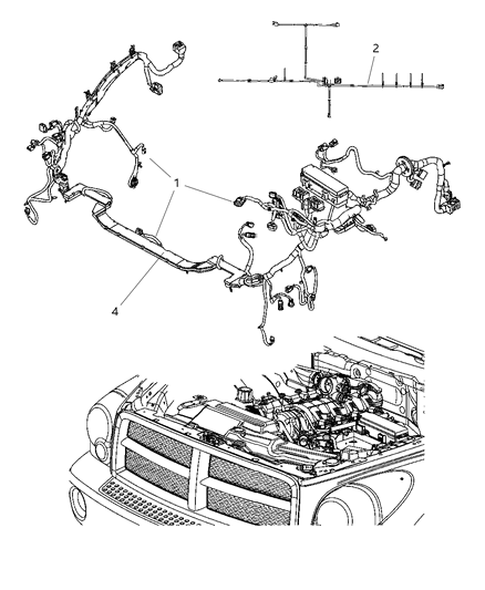 2008 Dodge Durango Wiring-Jumper Diagram for 68026726AA
