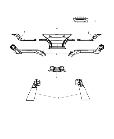 2009 Jeep Wrangler Duct-DEFROSTER Diagram for 68003440AB