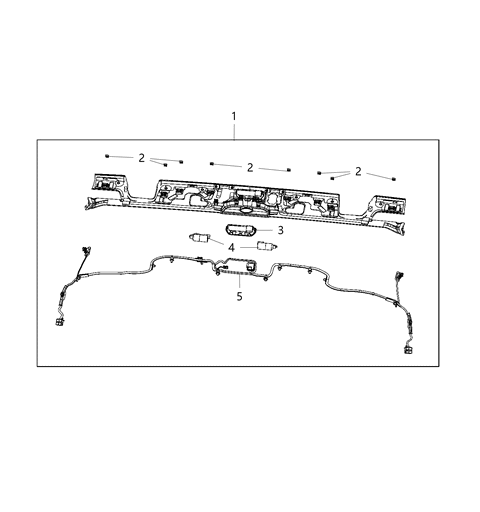 2021 Jeep Wrangler Interior Moldings And Pillars Diagram 3