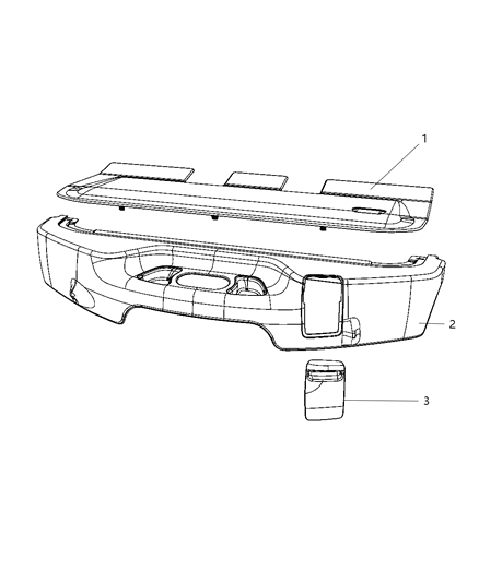 2011 Ram 1500 Cover-Load Floor Diagram for 1ME93XDVAA