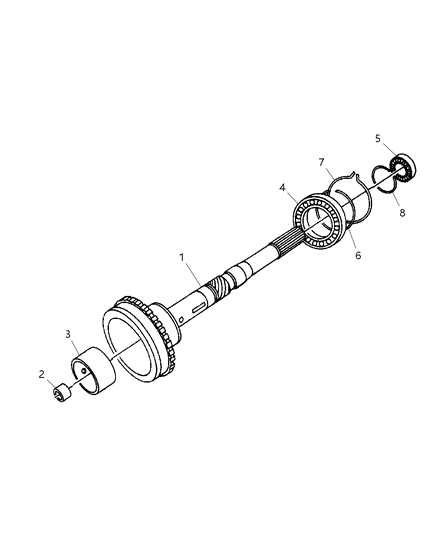 2003 Dodge Ram 2500 Shaft-Output Diagram for 5019598AA
