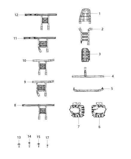 2020 Jeep Wrangler Screw-HEXAGON Head Diagram for 6511948AA