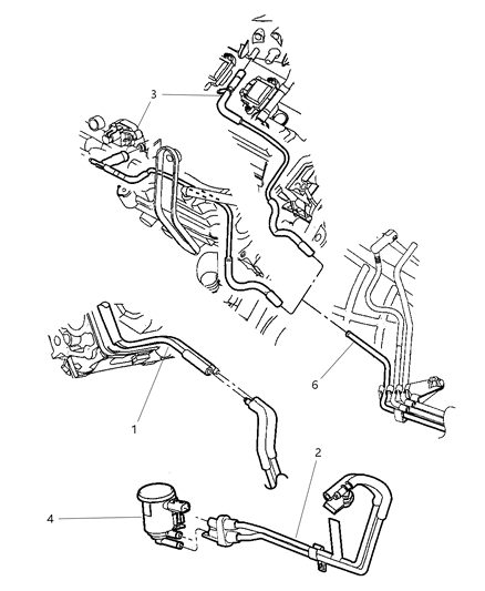 2001 Dodge Intrepid Harness-Vapor Diagram for 4591184AB