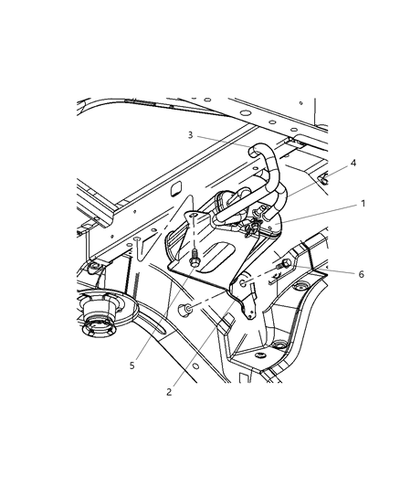 2004 Jeep Liberty Bracket-Vapor CANISTER Diagram for 52128677AA