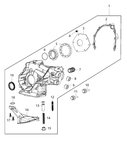 2016 Jeep Renegade Screw Diagram for 68095099AA
