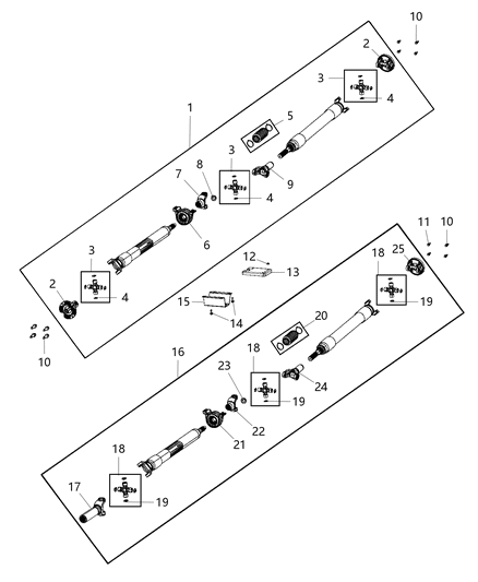 2020 Ram 3500 Drive Diagram for 68305611AD