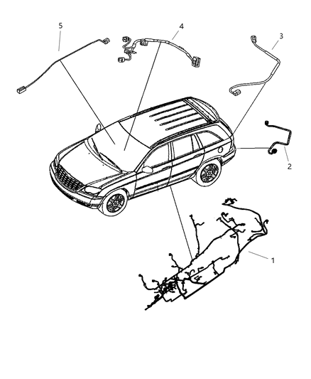 2005 Chrysler Pacifica Wiring-Body Diagram for 4868548AF