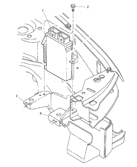 1997 Chrysler Sebring Electrical Engine Controller Module Diagram for 4671259AI