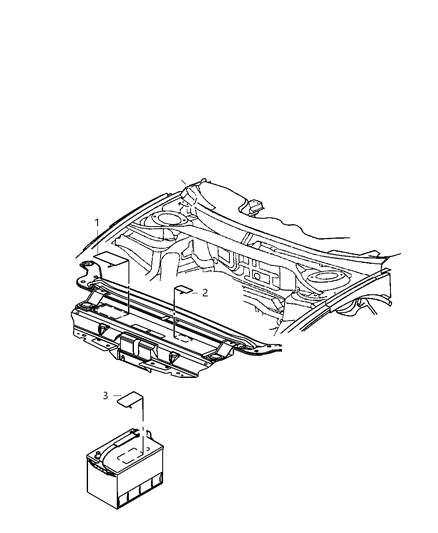 2009 Dodge Charger Engine Compartment Diagram