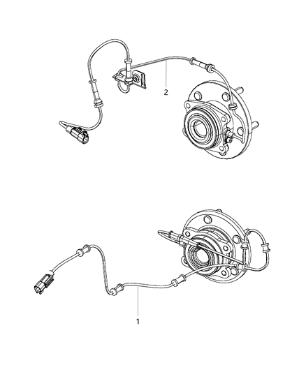 2014 Chrysler 300 Sensor-Anti-Lock Brakes Diagram for 4779641AC