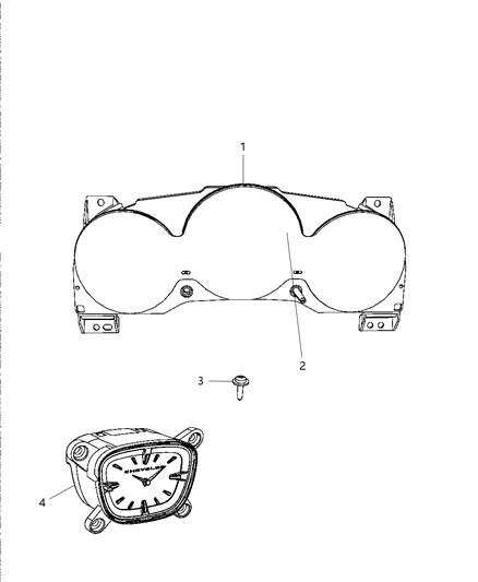 2014 Dodge Avenger Mask-Instrument Cluster Diagram for 68059179AA