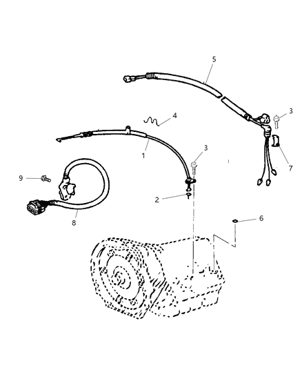 2001 Jeep Cherokee Wiring-Valve Body SOLENOID Diagram for 4897742AB