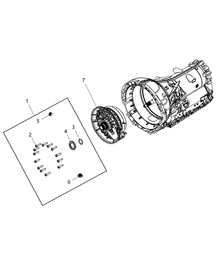 2013 Ram 1500 Oil Pan, Cover, Filter And Related Parts Diagram 6