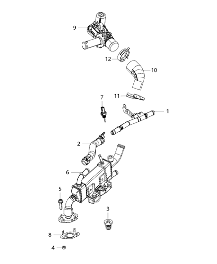 2020 Jeep Grand Cherokee EGR Cooling System Diagram