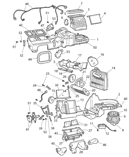 1999 Jeep Grand Cherokee Clamp-Heater Diagram for 5012745AA
