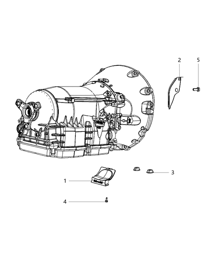 2013 Chrysler 300 Shield-Transmission Dust Diagram for 4792978AC