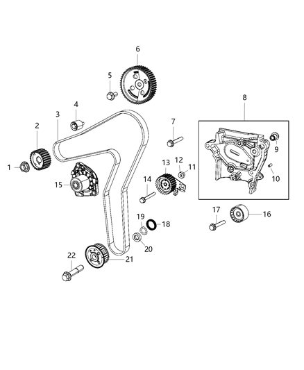 2019 Jeep Cherokee Gear-Injection Pump Diagram for 68286392AA