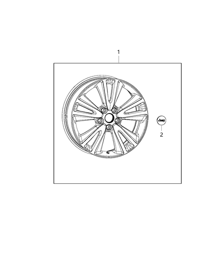 2014 Jeep Grand Cherokee Wheel Kit Diagram