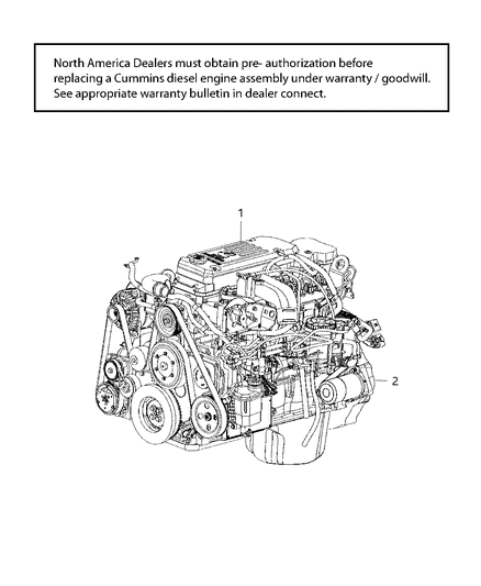 2011 Ram 3500 Engine Assembly & Service Diagram 2