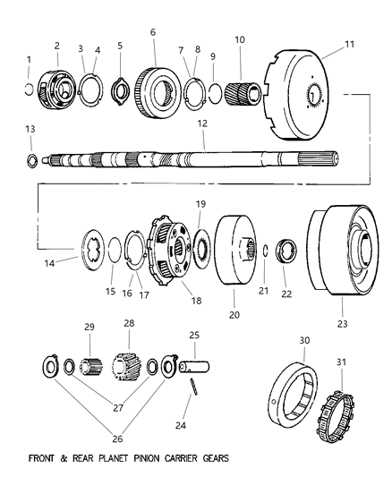 1998 Jeep Grand Cherokee Cam-OVERRUNNING Clutch Diagram for 4471473