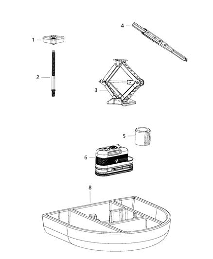 2017 Jeep Compass Jack Assembly Diagram