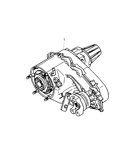 2001 Jeep Grand Cherokee Transfer Case Diagram for 52098871AC