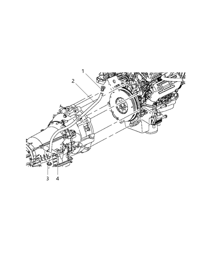 2009 Jeep Grand Cherokee Oil Filler Tube & Related Parts Diagram 2