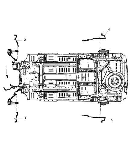 2001 Chrysler Prowler Sensors - Body Diagram