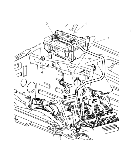 2007 Jeep Liberty Bottle-COOLANT Recovery Diagram for 52079702AF