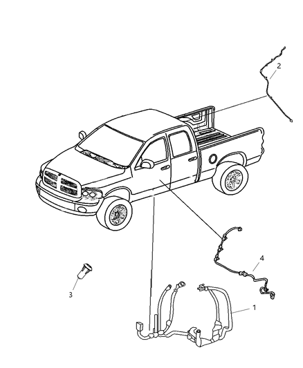 2010 Dodge Ram 2500 Wiring-Body Diagram for 68045976AD