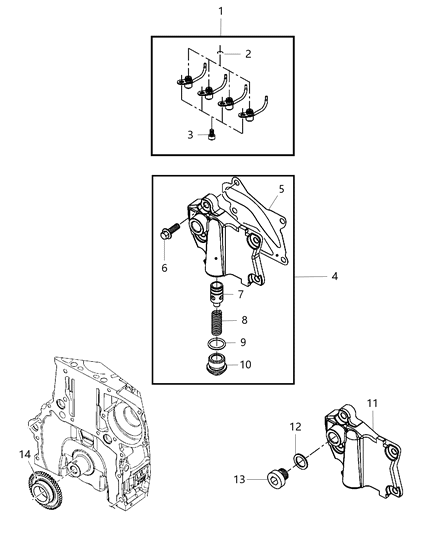 2014 Jeep Wrangler Engine Oil Pump Diagram 1