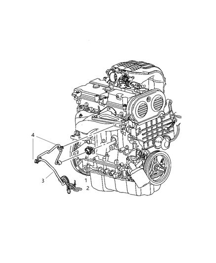 2005 Jeep Liberty Heater-Engine Block Heater Diagram for 56044765AA