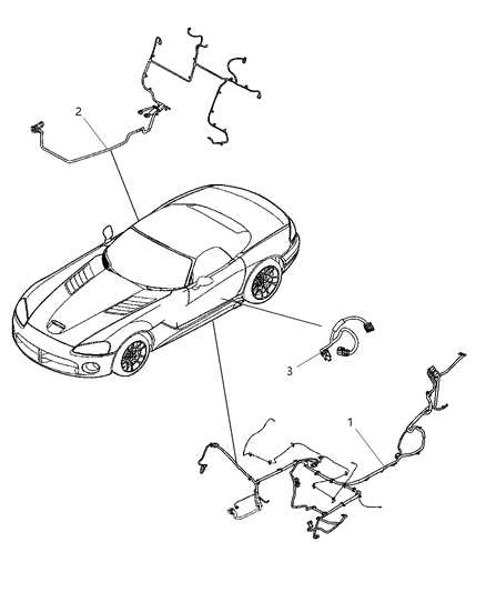 2009 Dodge Viper Wiring-UNDERBODY Diagram for 5030438AD