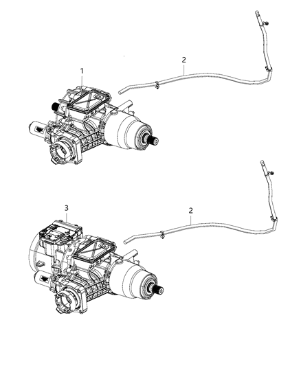 2015 Jeep Cherokee Differential-Rear Axle Diagram for 68090612AG
