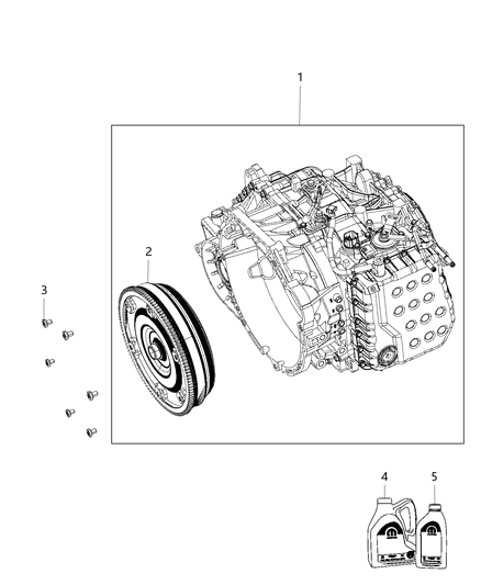 2012 Dodge Dart Trans-With Torque Converter Diagram for R8197728AA